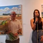 יוסי לובלסקי – זרי פרחים ושלמי תודות (צילום: רחלי אורבך)