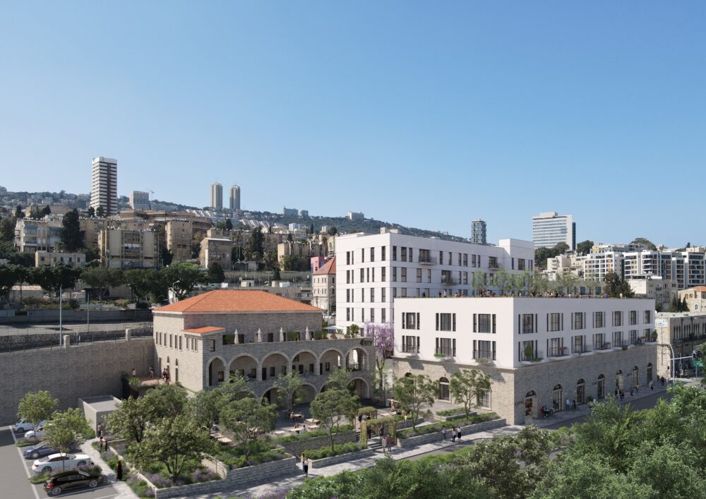 רטריו -RETRIO - מרכז עסקים חדש יוקם בעיר התחתית בחיפה על ידי חברת KTV (הדמיות: סטודיו בונסאי - אדריכל לוי לוסטיג)