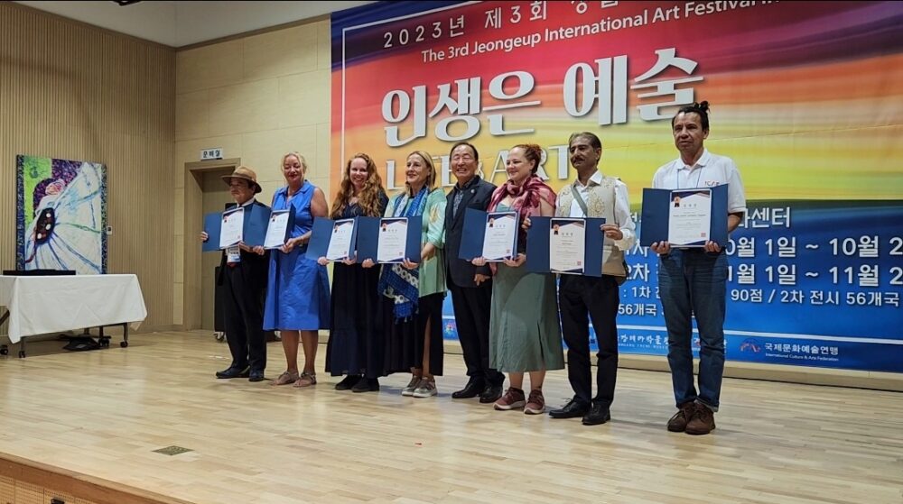 נבחרת ישראל בפסטיבל בדרום קוריאה (צילום: מיכאל קזמי)