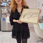 מרינה מוחין – ציור אקדמי "מכונן" (צילום: רחלי אורבך)