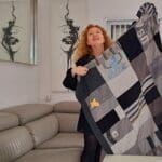 מרינה מוחין – שמיכת כירבול ככור היתוך משפחתי (צילום: רחלי אורבך)