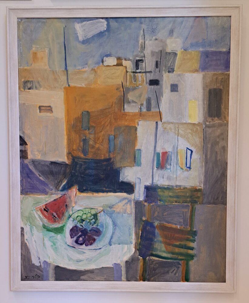בבית נעמי זידמן - ציורה של האחות קליר יניב (צילום: רחלי אורבך)