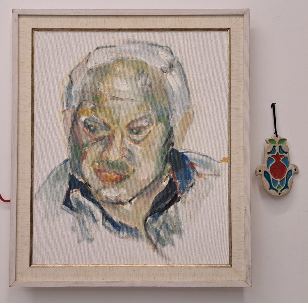 Рути Сигал – Портрет покойного Арье Сигал (Фото: Рахели Орбах)