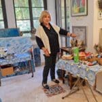 רותי סגל – במתחם הסטודיו (צילום: רחלי אורבך)