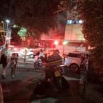 חיפה: כיבוי דירה בוערת ברחוב בצלאל (צילום: כבאות והצלה)