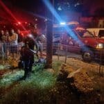 חיפה: חילוץ אדם שהידרדר לואדי בעקבות כלבו (צילום: כבאות והצלה)