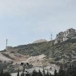 פתיחת השכונות הכלואות בחיפה: הכביש שנפרץ בהר משכונת כבביר לכיוון נווה דוד (צילום: ירון כרמי)