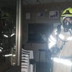 חיפה: דוכן פלאפל עלה באש (צילום: כבאות והצלה)