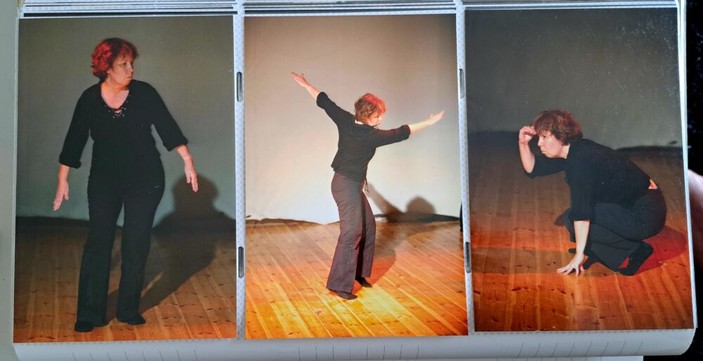 חנה יפה - "תיאטרון גוף" - פנטומימה בשיטת ז'אק לקוק - תמונות דף אלבום פרטי (צילום: רחלי אורבך)