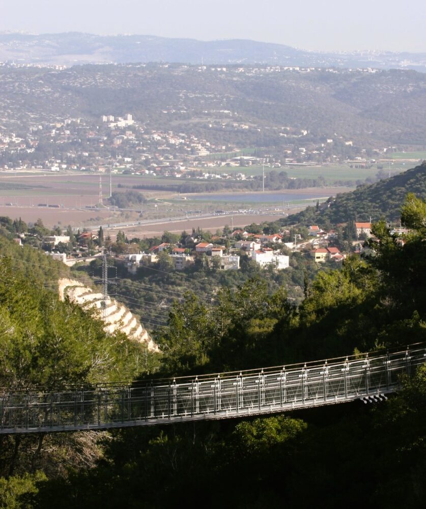נשר, הגשר התלוי (צילום: ארכיון קק"ל)