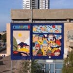 Crowded House – ציור קיר של זיו שמח. צילום: הראל עציון