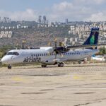 מטוס ה-ATR של חברת Air Haifa – אייר חיפה (צילום: אנתוני הרשקו)