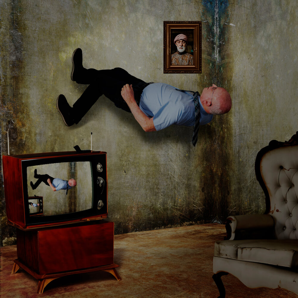 דב פוקס - "לטפס על הקירות",עבודת צילום אומנות דיגיטלית (צילום: דב פוקס)