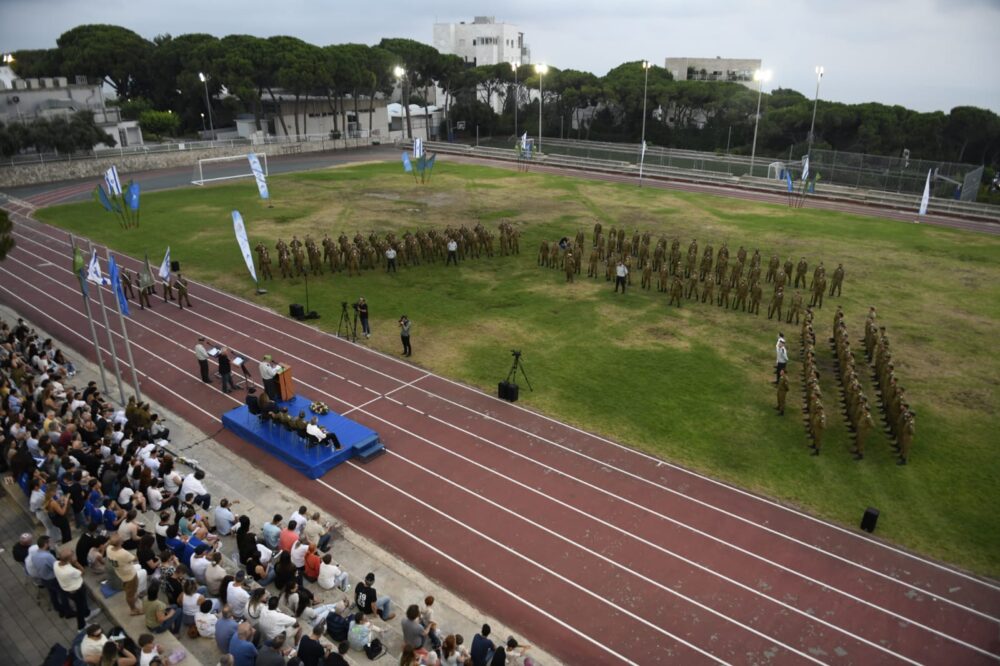 טקס הסיום בפנימייה הצבאית (צילום: רון מונק)