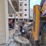 תאונת עבודה – פועל נלכד בתעלת חפירה (צילום: איחוד הצלה)