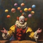 A_clown_keeping_balls_in_the_air