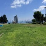 גן הזיכרון עליו עמדה המצודה (צילם: אדריכל יוסף קורי)