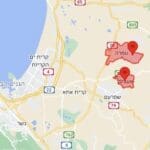 יירוט מעל טמרה (מפה באדיבות מערכת צופר)