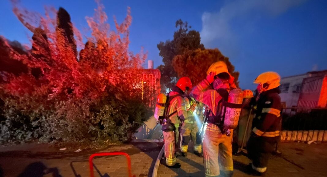 בשדרות וודג'וד שבחיפה (צילום: כבאות והצלה)