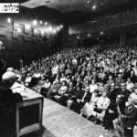 הנס האבה בקולנוע שביט 2.5.1972 • צילום: אוסקר טאובר • באדיבות יוסי טאובר