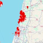 מפת ההתראה במערכת צופר – בשעה 06:32, 25/9/24, הופעלה התראה בגוש דן. בוצע יירוט בגובה רב