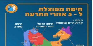 אזור התרעה בחיפה - חלוקת חיפה לאזורים - פיקוד העורף