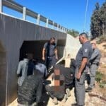 10 תושבי ג'נין נתפסו ונעצרו על ידי שוטרי ופקחי יח' שיטור עירוני בטירת כרמל (צילום: משטרת ישראל)