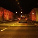 מנהרות הכרמל – T3 המנהרה מהגרנד קניון לכיוון הצ'ק פוסט (צילום: ירון כרמי)