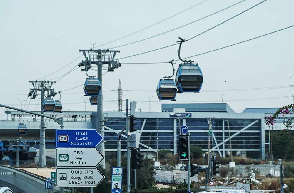 הרכבלית - רכבל מהצ'ק פוסט לאוניברסיטת חיפה (צילום: ירון כרמי)