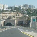 מנהרות הכרמל ומחלף הגרנד קניון (צילום: ירון כרמי)