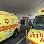 אמבולנסים – מיון בית החולים רמב"ם (צילום: ירון כרמי)