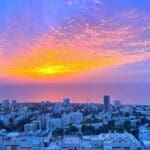 שקיעה של זהב – חופי חיפה (צילום: ירון כרמי)
