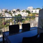 בבית צחי וויט – צמחיה במרפסת וצמחיית נחל אחוזה (צילום: רחלי אורבך)