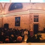 כנסיות וקהילות נוצריות בחיפה –  פרט מתצוגת הקהילה המרונית בחיפה (צילום: רחלי אורבך)