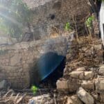 שרידי החאן בצד מדרגות הנביאים. צילום: טל קיזמן