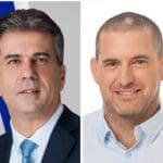 מימין: אסיף איזק, ראש המועצה (צילום: דודי ארדון)  • השר אלי כהן ((צילום: אופיר אייבי)