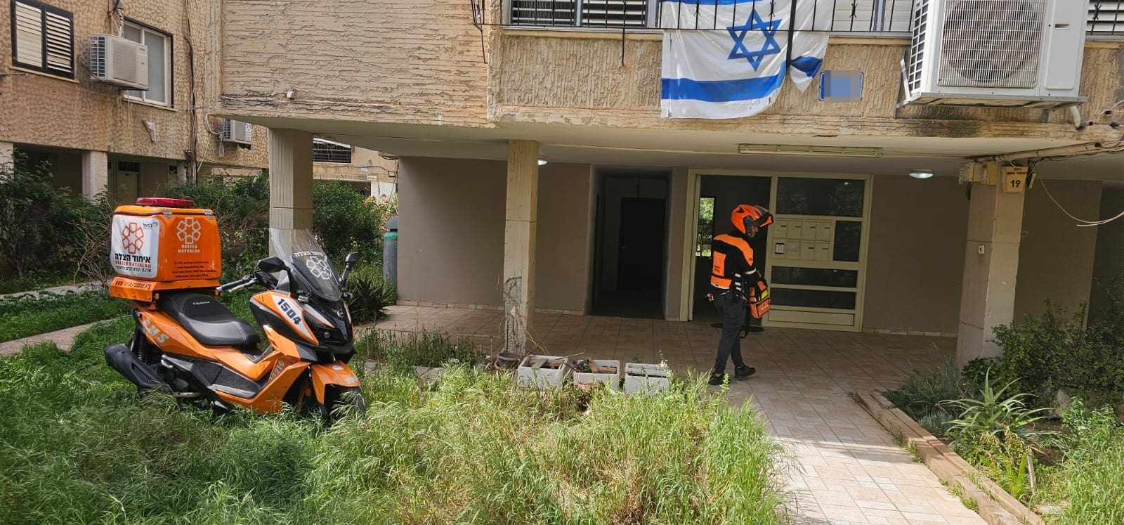 בן 80 נפל מסולם ונהרג (צילום :איחוד הצלה)