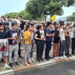 לחטופים אין מועד ב', קריאת בני הנוער בחטיבה העליונה בית בירם (צילום: יעל הורוביץ)