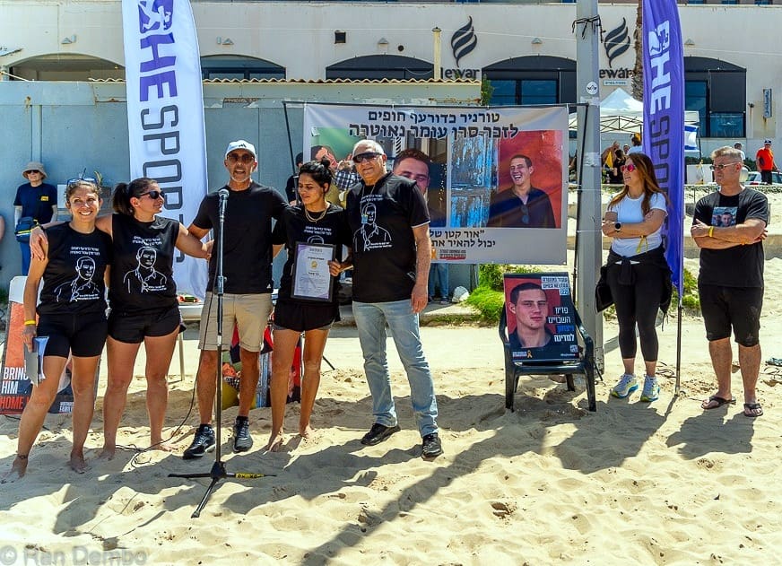 למען החטופים: טורניר כדורעף חופים לזכר סרן עומר נאוטרה ז"ל (צילום: רן דמבו). 