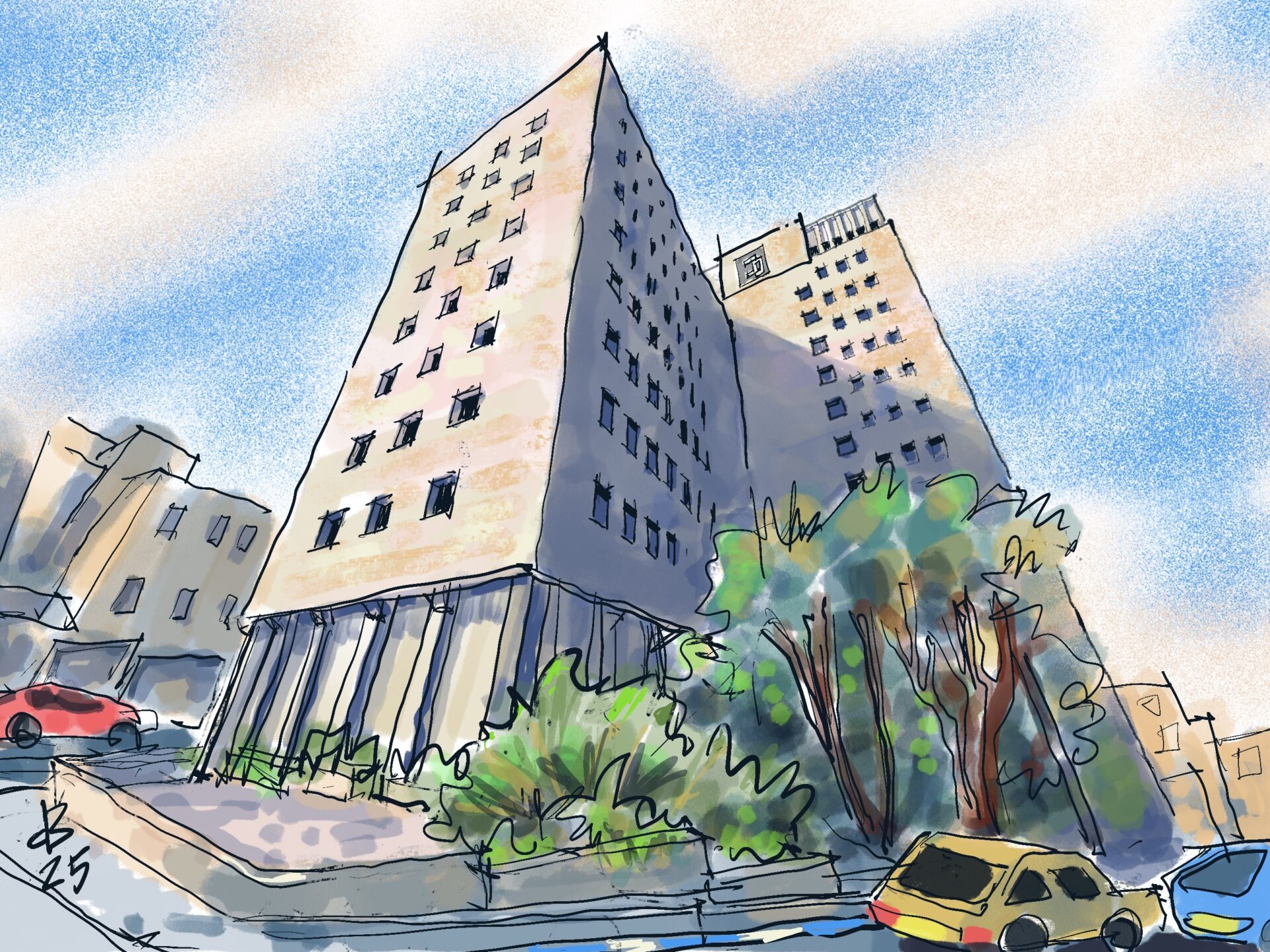 בית סולל בונה (איור ד״ר דוד בר און)
