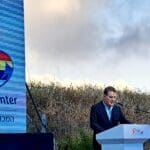 המרכז הטכנולוגי הדרוזי הראשון – מנחה הטקס: דני קושמרו (צילום: רחלי אורבך)