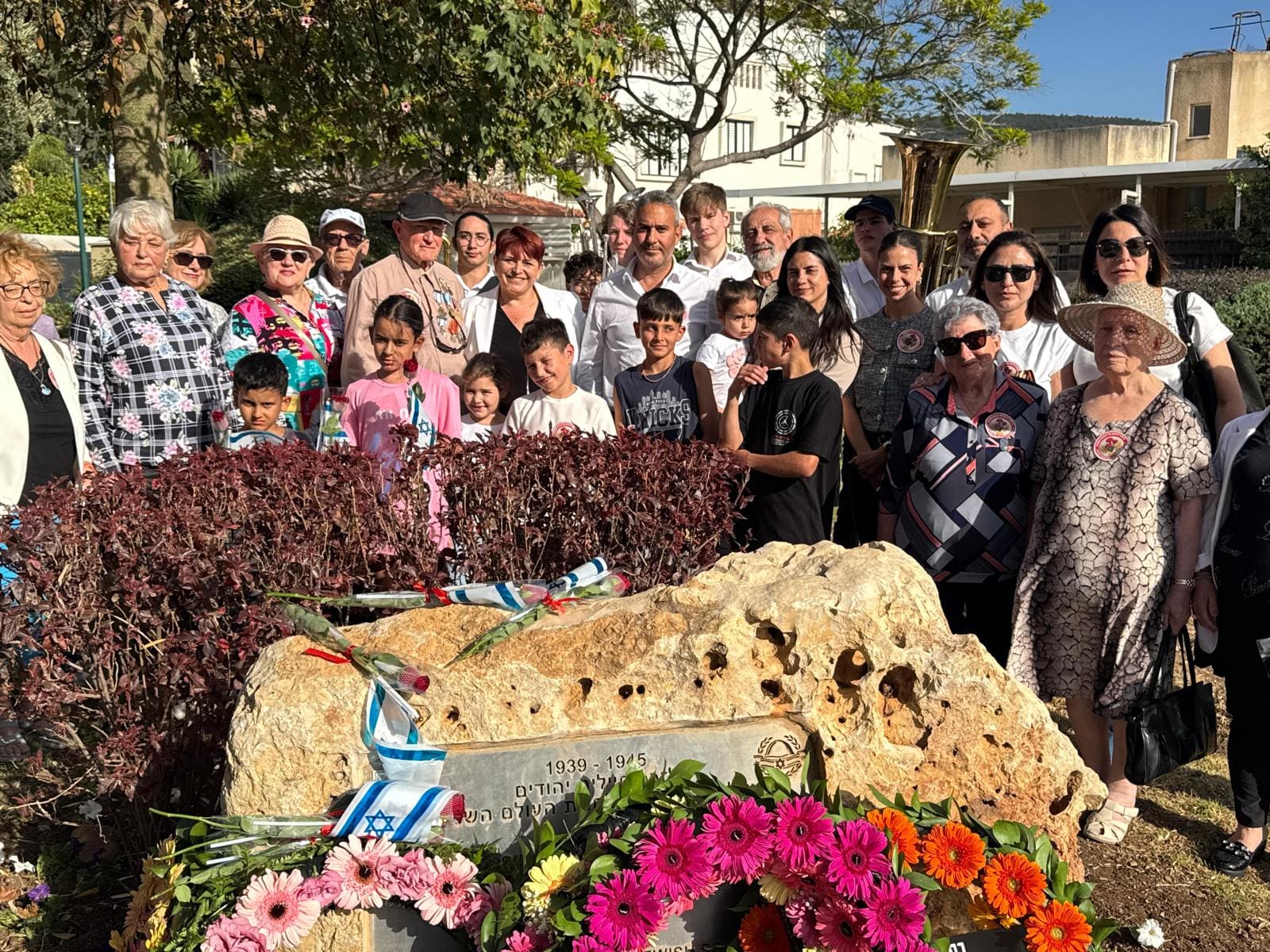 טקס שנתי לציון יום הניצחון על גרמניה הנאצית (צילום: טירת כרמל)