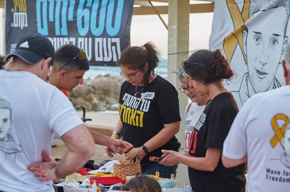 600 ימים למלחמת חרבות ברזל ולמען השבת מתן אנגרסט ושאר החטופים (צילום: שרון לייבל)