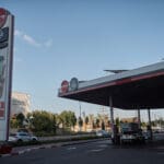 תחנת ״דלק״ תל חנן בעיר נשר (צילום :שרון לייבל)
