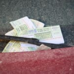 דו״חות חנייה על רכב בחיפה (צילום: שרון לייבל)