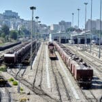 מסעף רכבת ישראל בעיר התחתית (צילום: שרון לייבל)