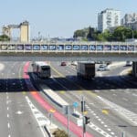 גשר פז מבט לכיוון הצ׳ק פוסט (צילום: שרון לייבל)