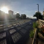 מחלף גשר הגיבורים ונחל סעדיה (צילום: שרון לייבל)