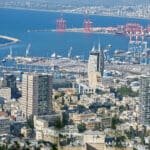 הדר, העיר התחתית, נמל חיפה והנמל הסיני (צילום: שרון לייבל)
