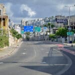 היציאה הצפונית מחיפה לכיוון כביש 22 והצ׳ק פוסט (צילום: שרון לייבל)